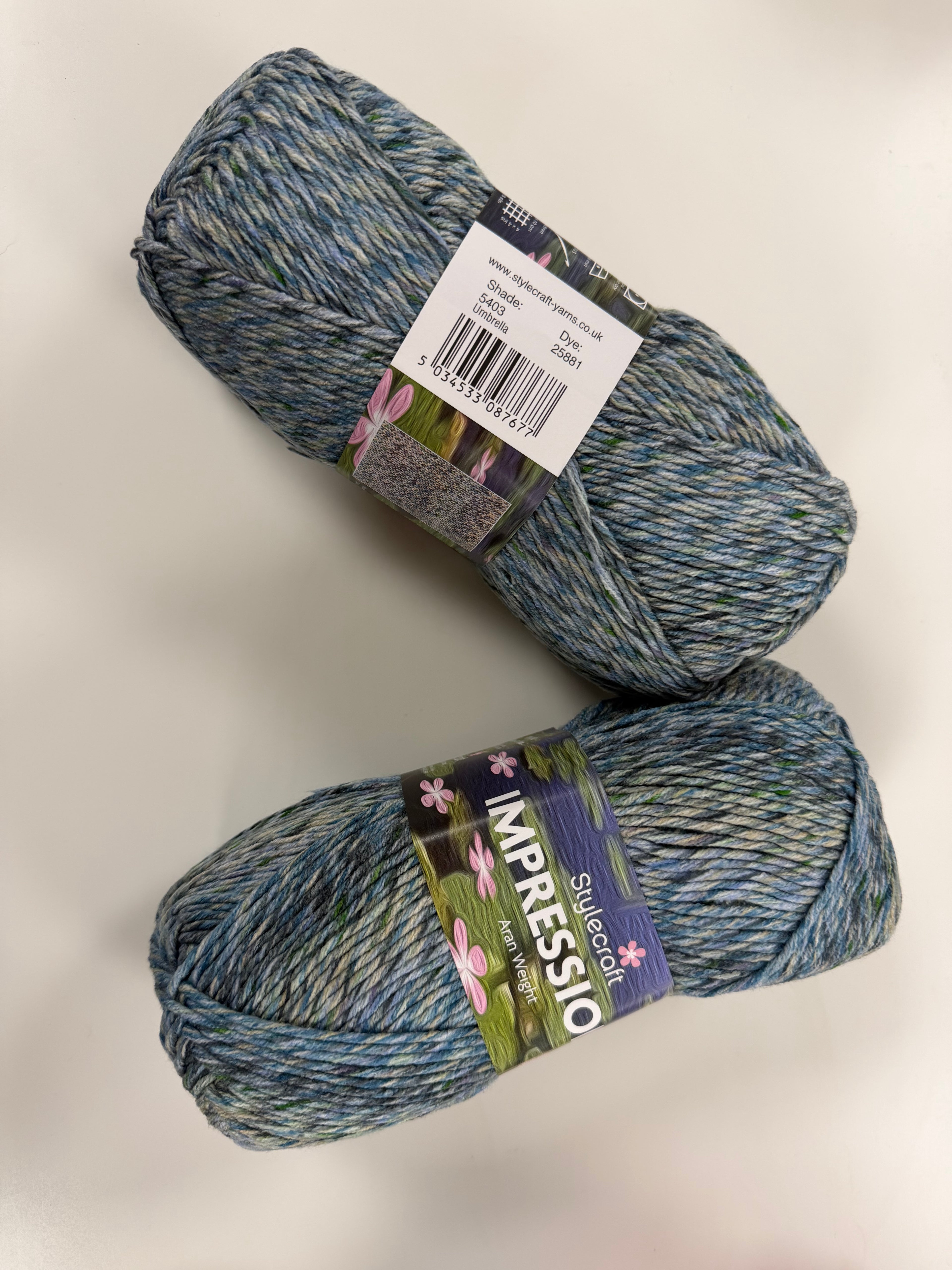 Stylecraft impressions 100g Aran 100% Acrylic