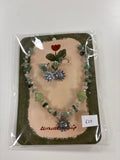 Green Shades Necklace and earrings set 47