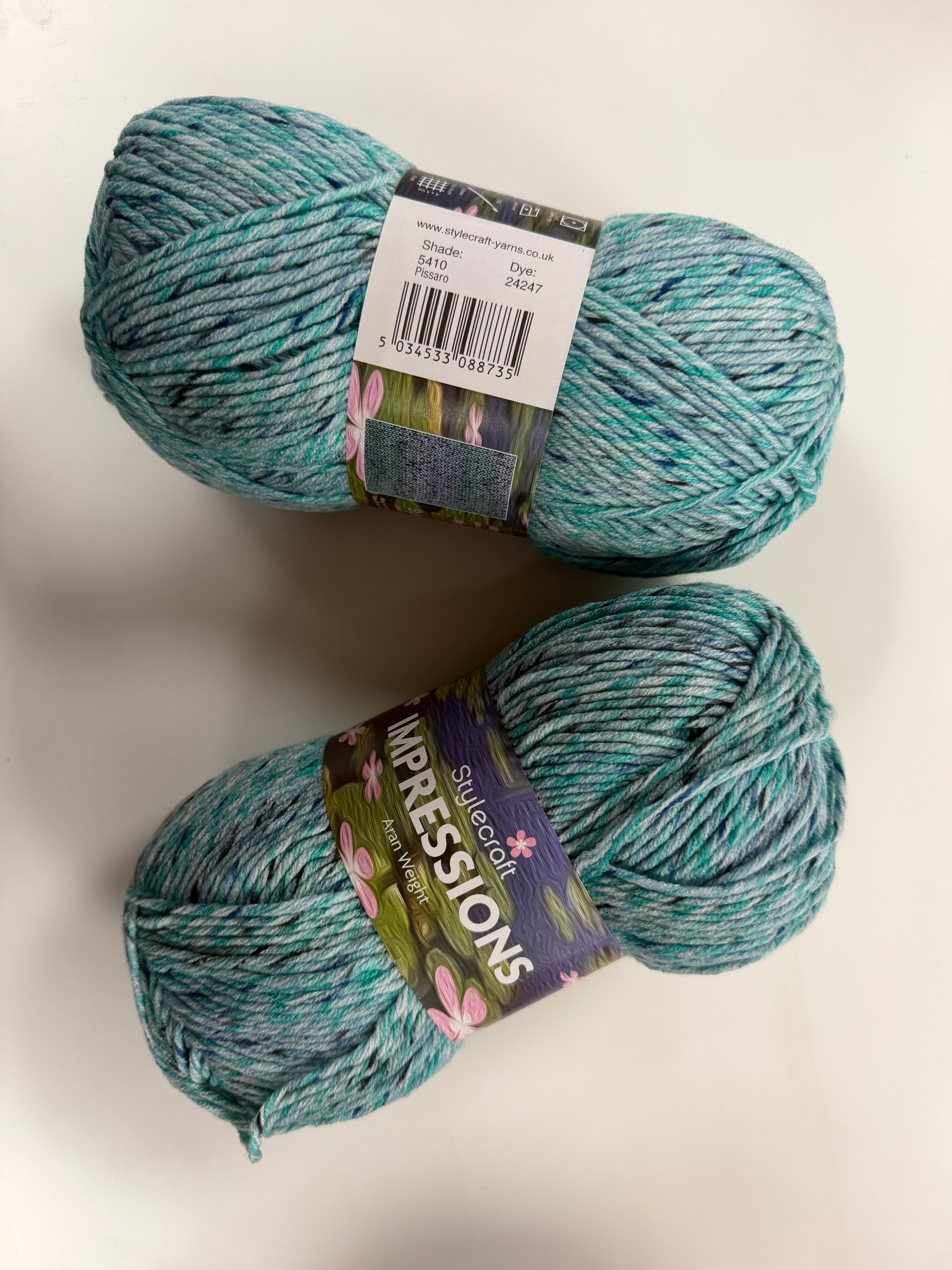 Stylecraft impressions 100g Aran 100% Acrylic