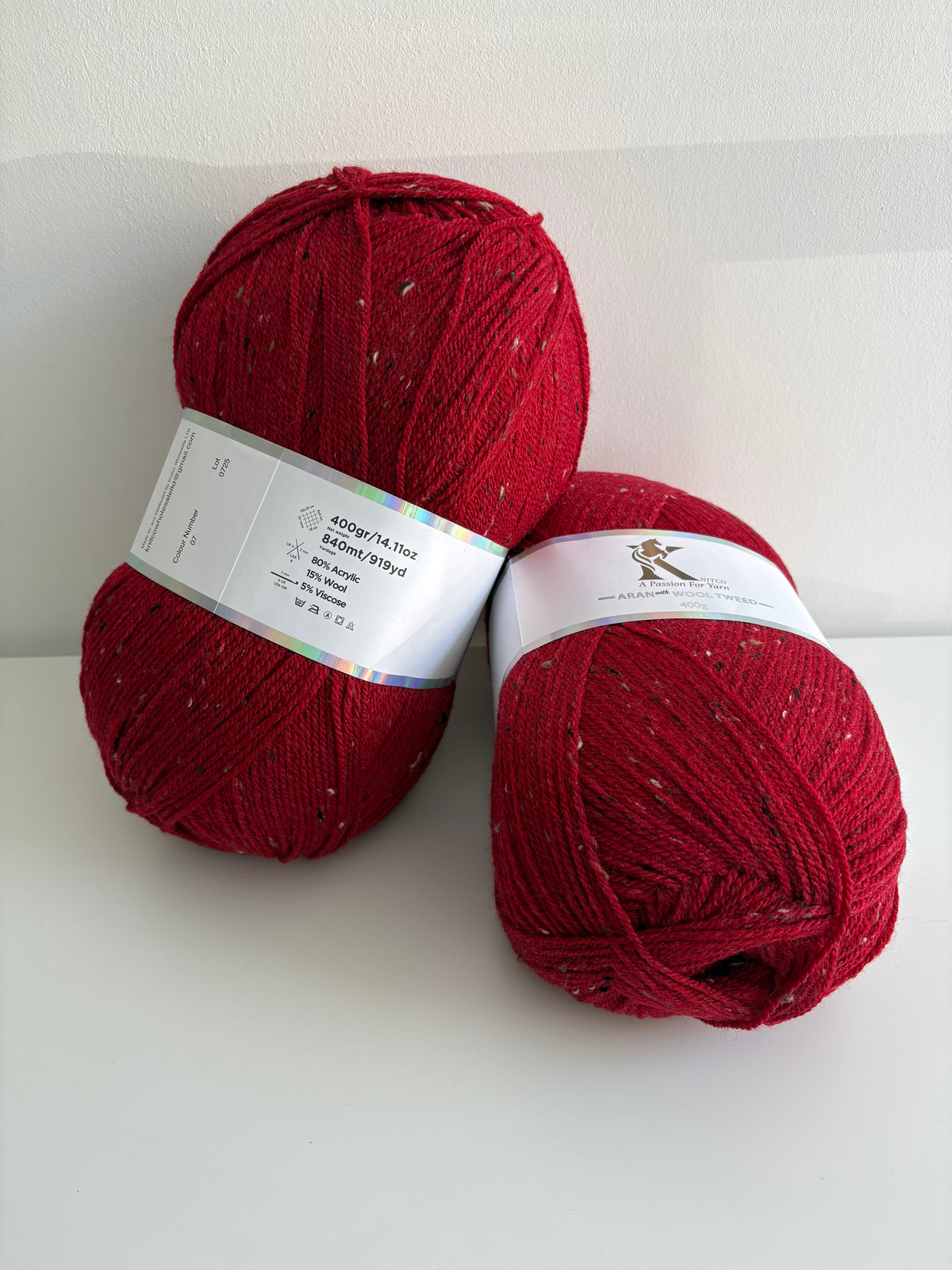 Knitco Aran with wool & tweed 400g
