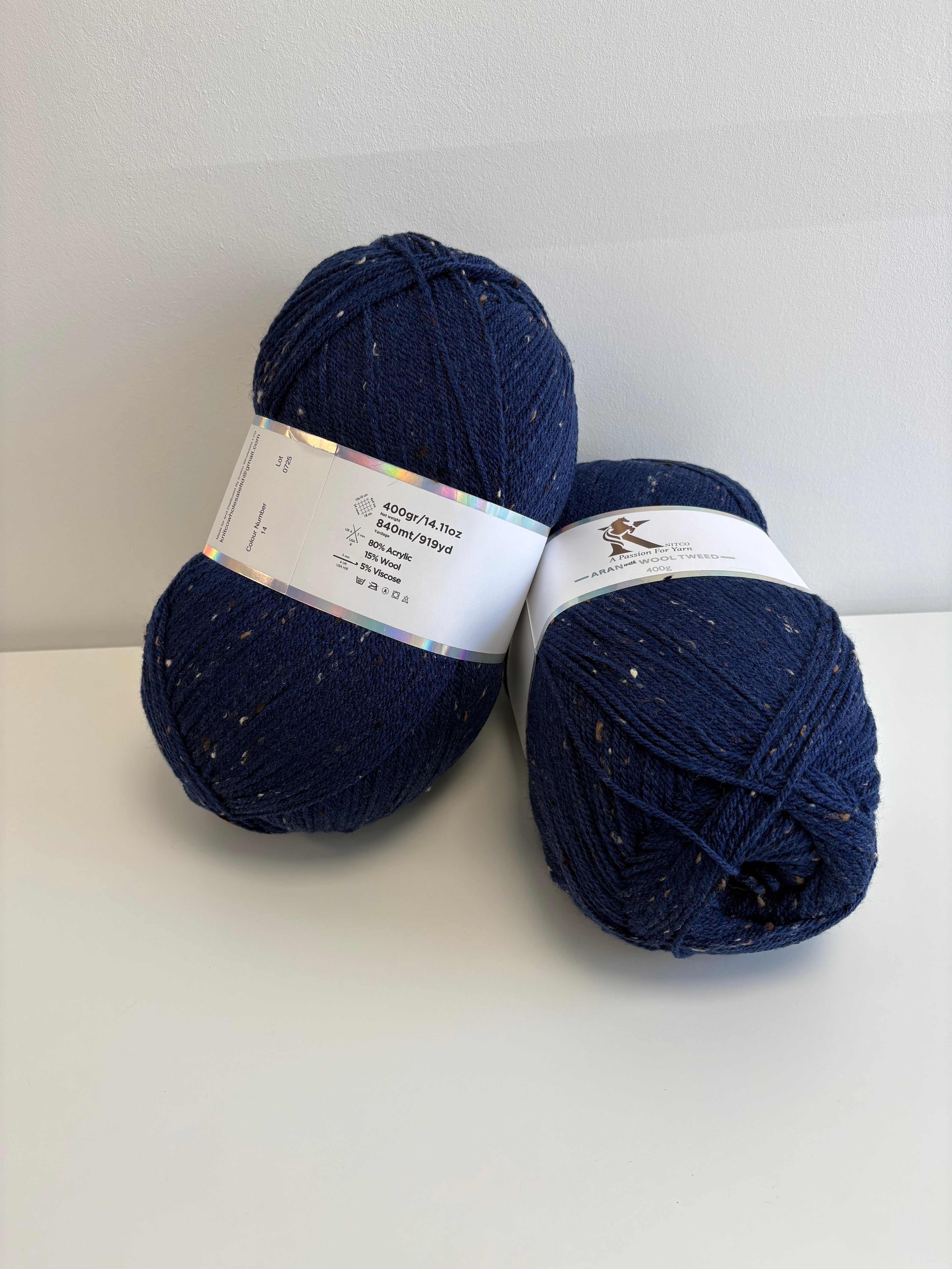 Knitco Aran with wool & tweed 400g