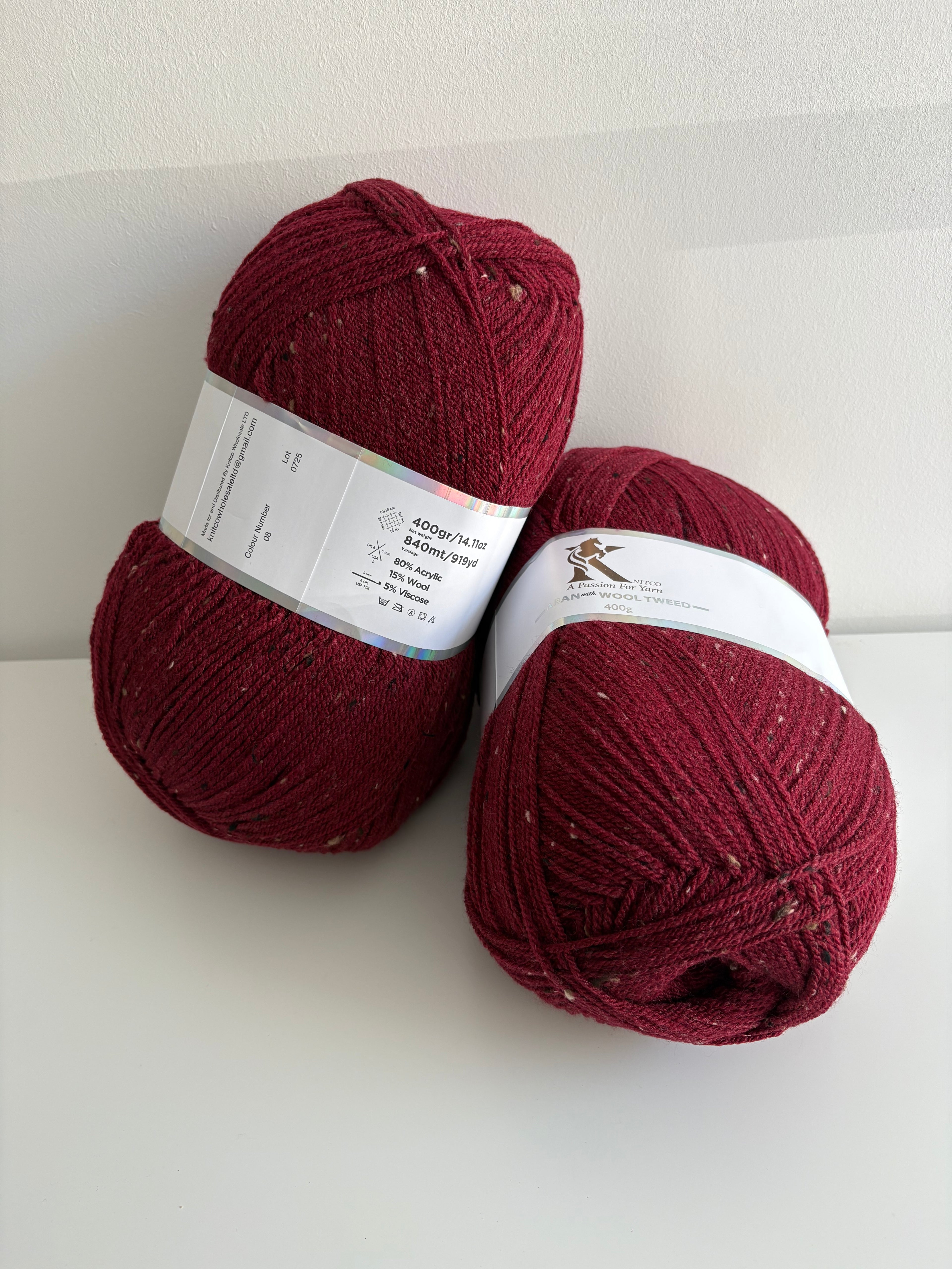 Knitco Aran with wool & tweed 400g