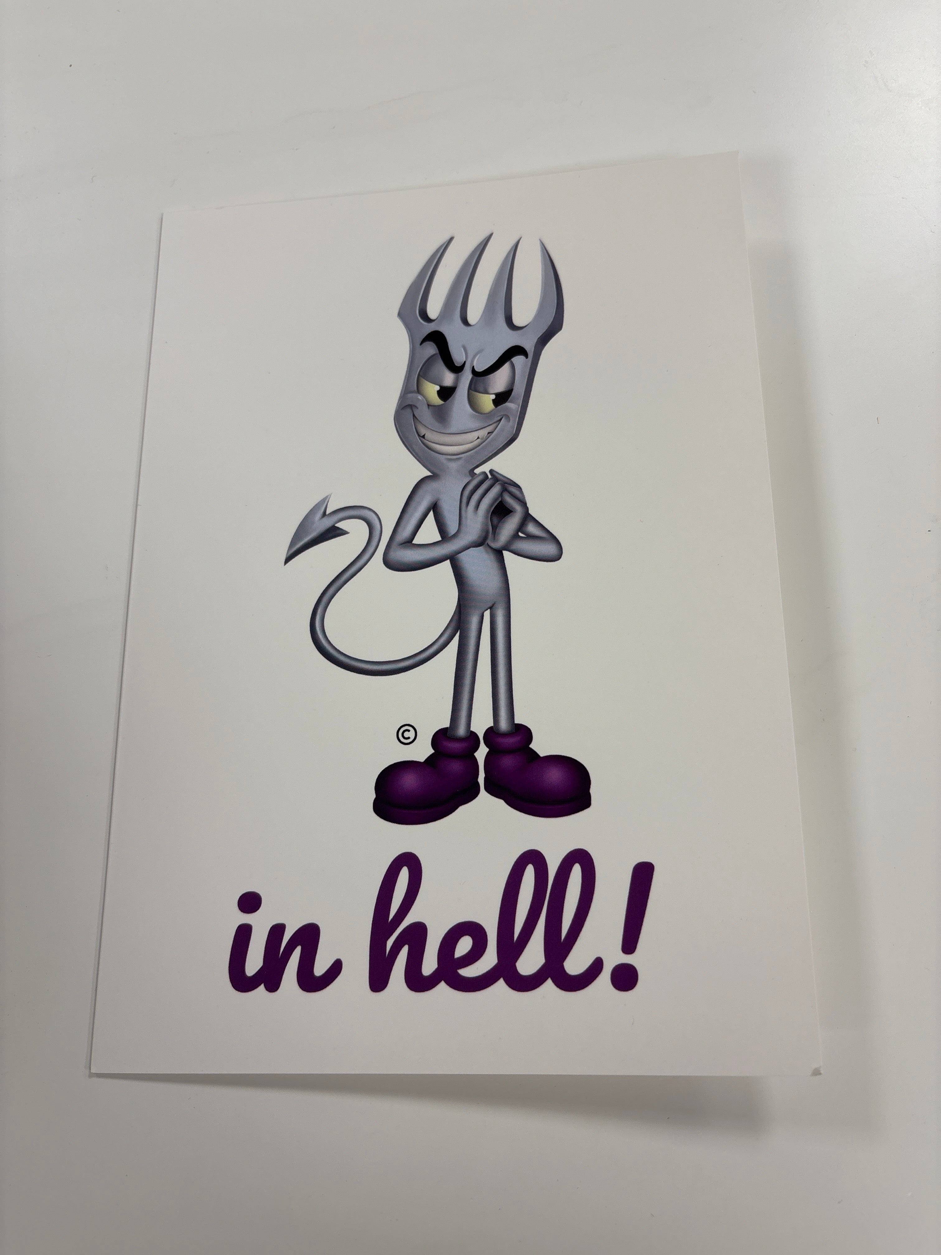 Fork folks card