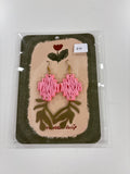 Pink Knitted Gold Leaf 4
