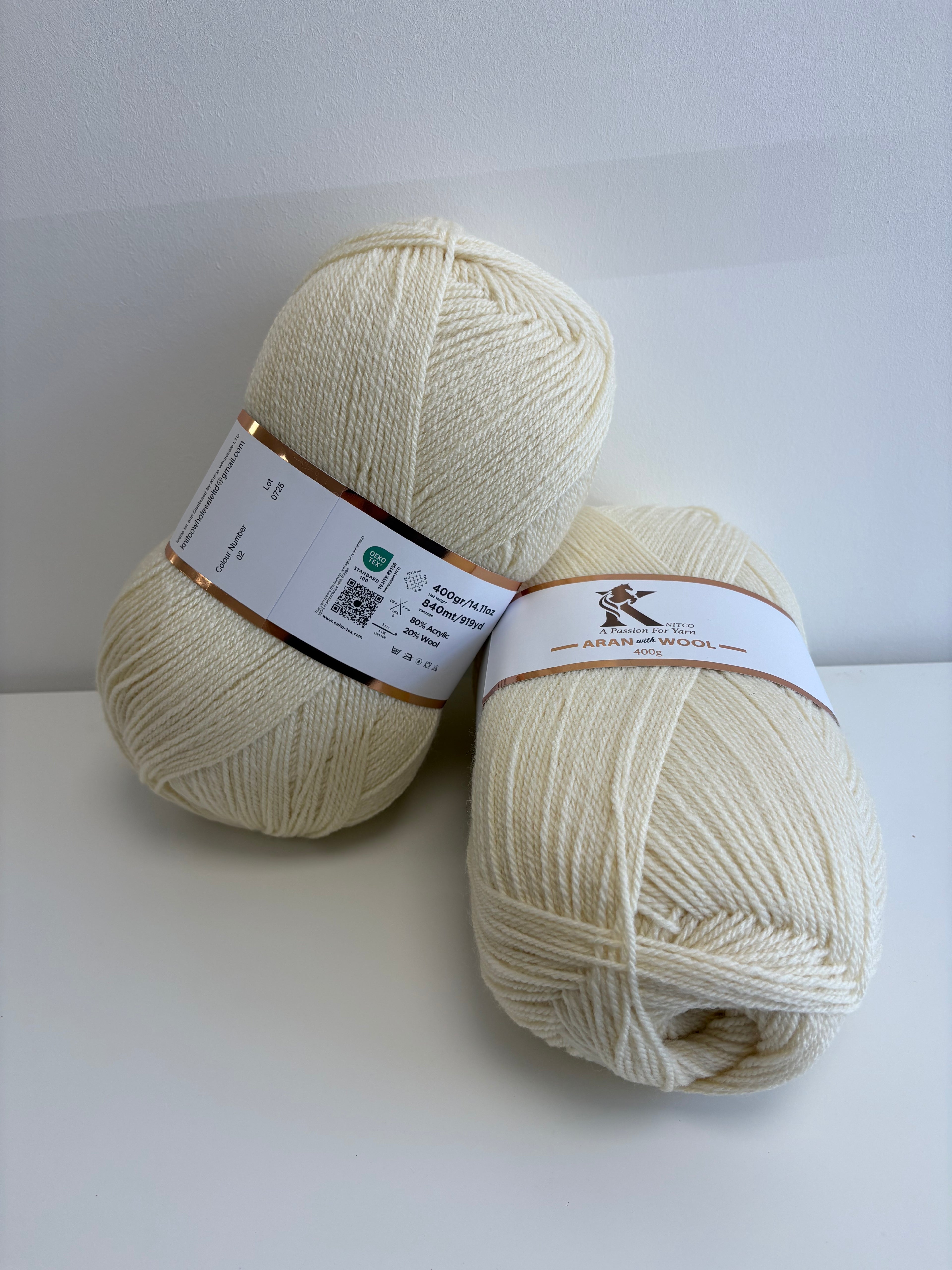 Knitco Aran with wool & tweed 400g