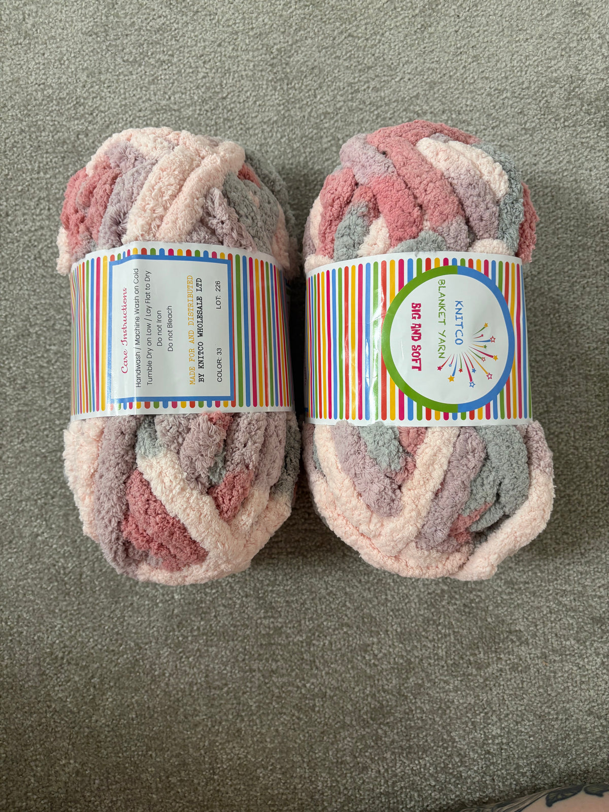 Soft and cosy 250g blanket