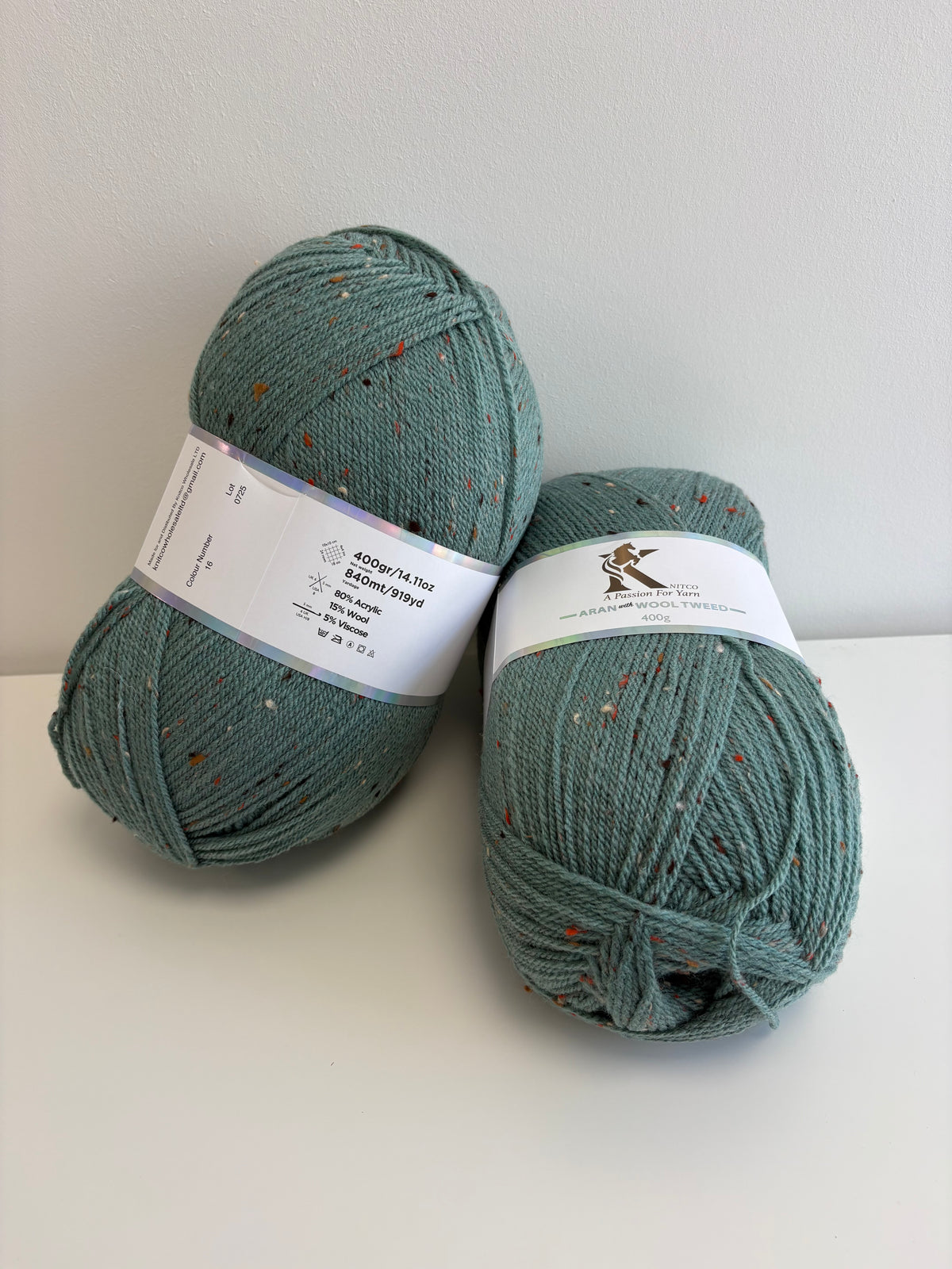 Knitco Aran with wool & tweed 400g