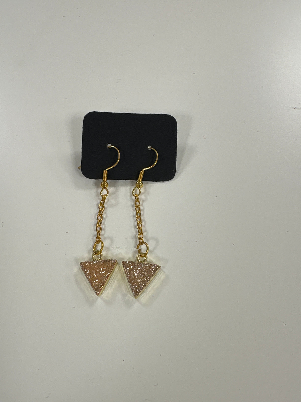 Gold Druzy Gold Plated Earrings