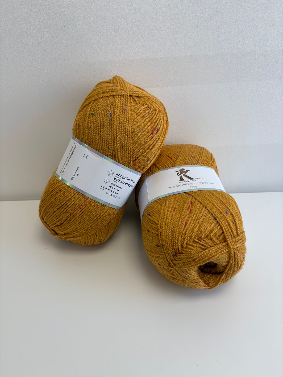 Knitco Aran with wool & tweed 400g