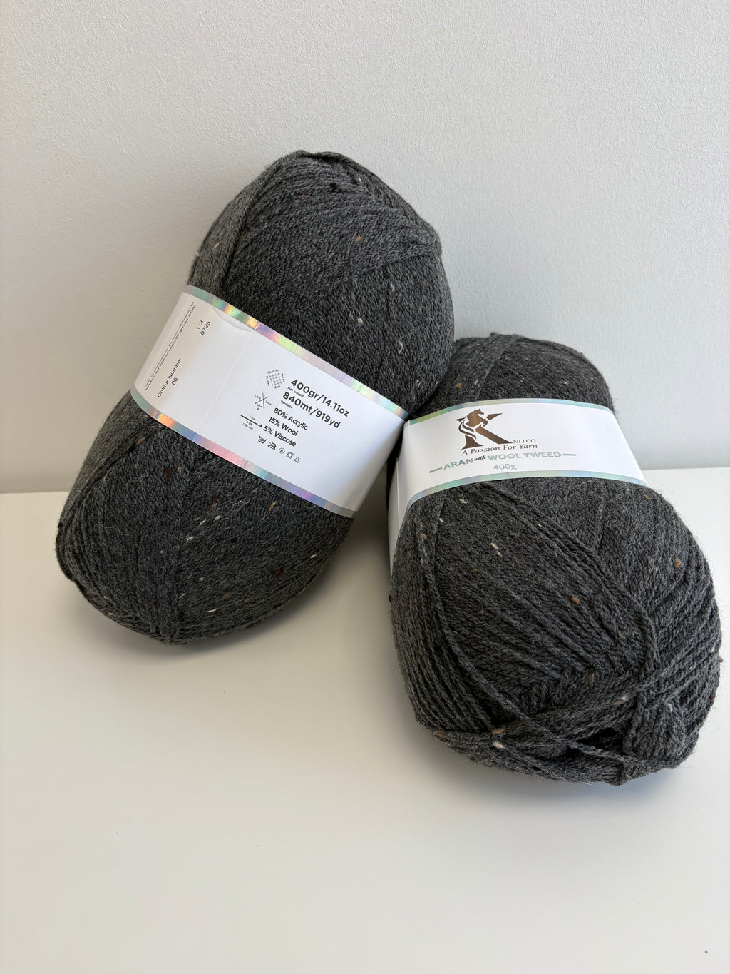 Knitco Aran with wool & tweed 400g
