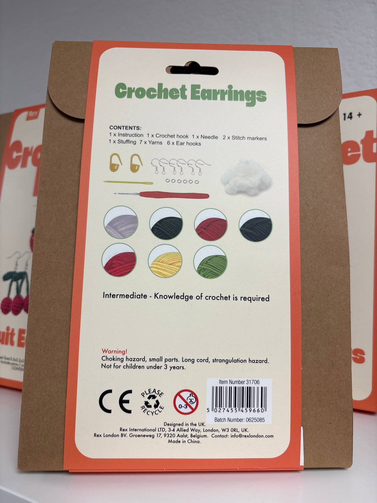 Fruit Earrings Crochet kit