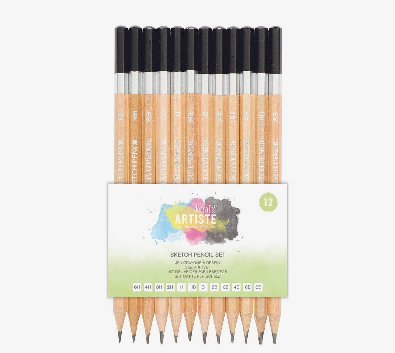 Artiste sketching pencils