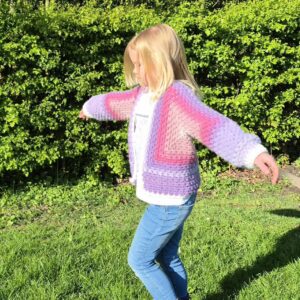 Handmade Crochet Baby Hexi Cardigan