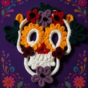 Knitted Wire Mexican Mask